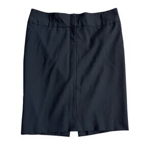 Express Design Studio Black Pinstripe Pencil Skirt Women's Size 8 Knee Length